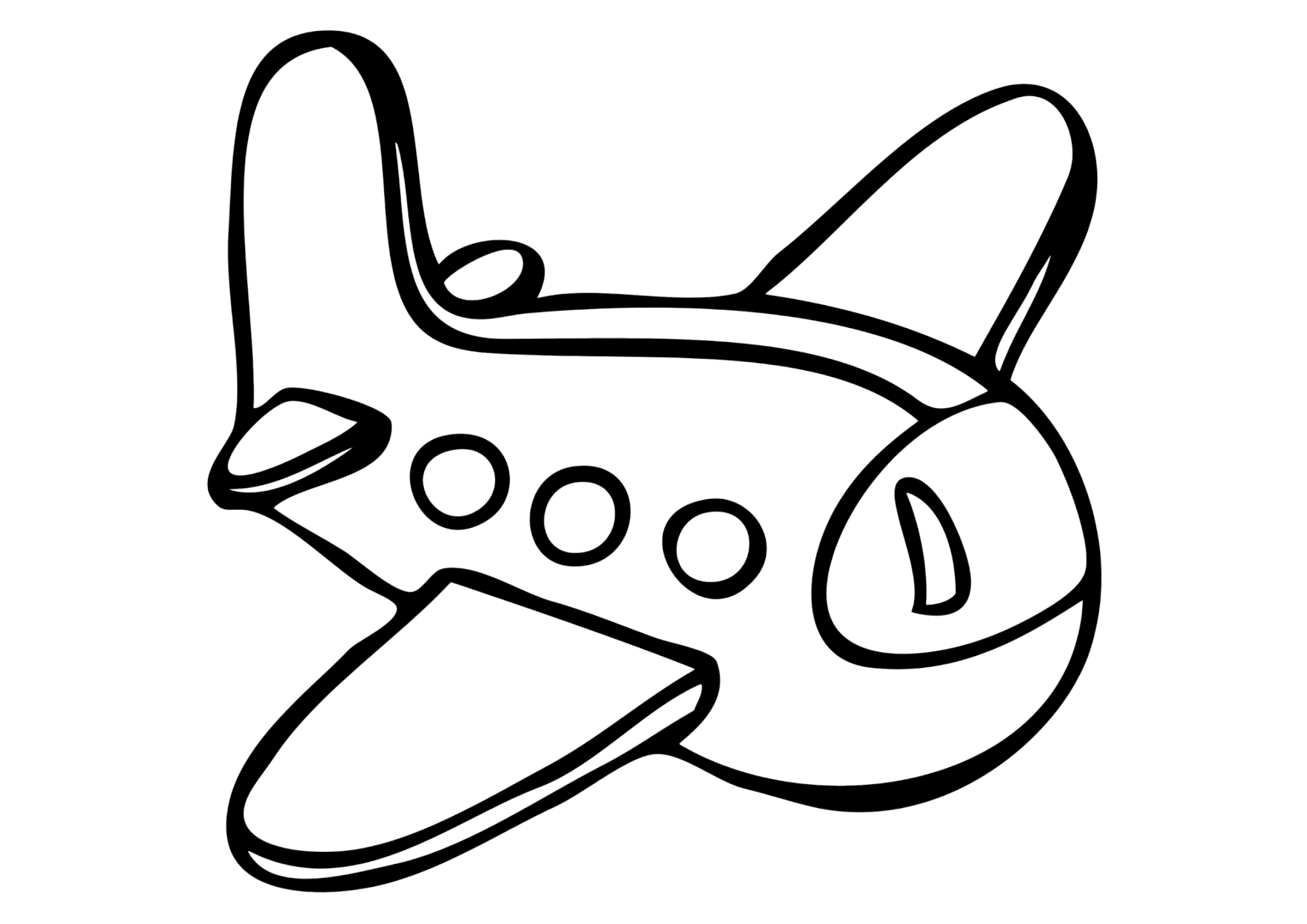 Раскраска Игрушечный самолёт