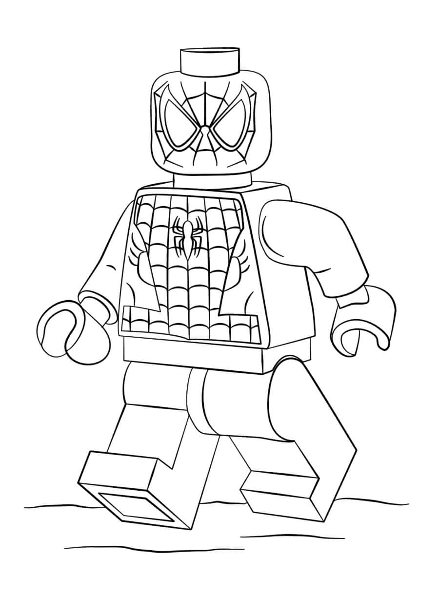 Раскраска Lego Человек-Паук