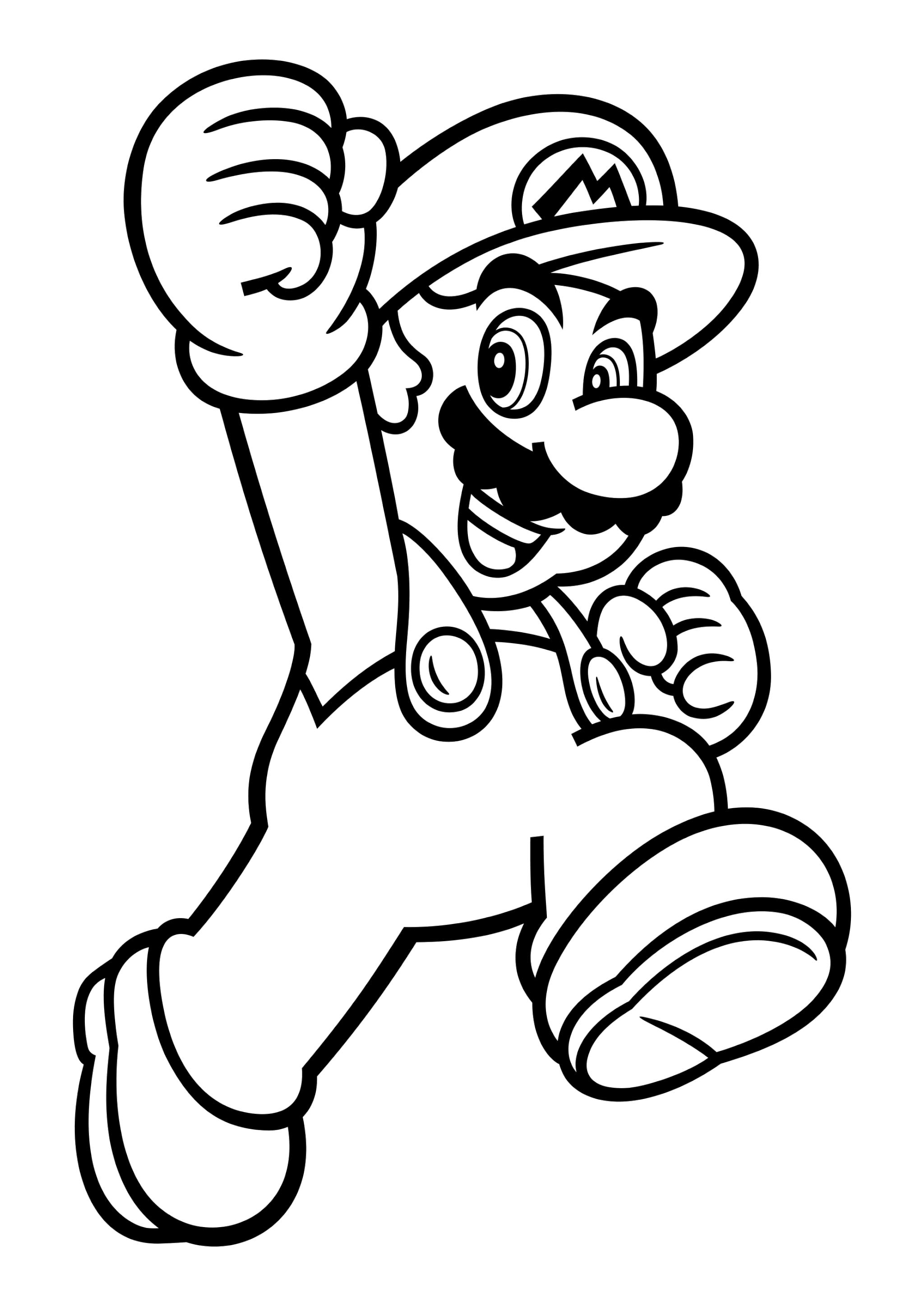Раскраска Марио, вперед!