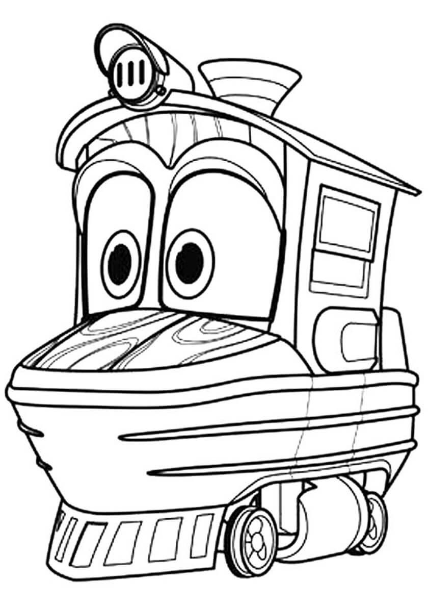 Раскраска Робот-поезд Кей