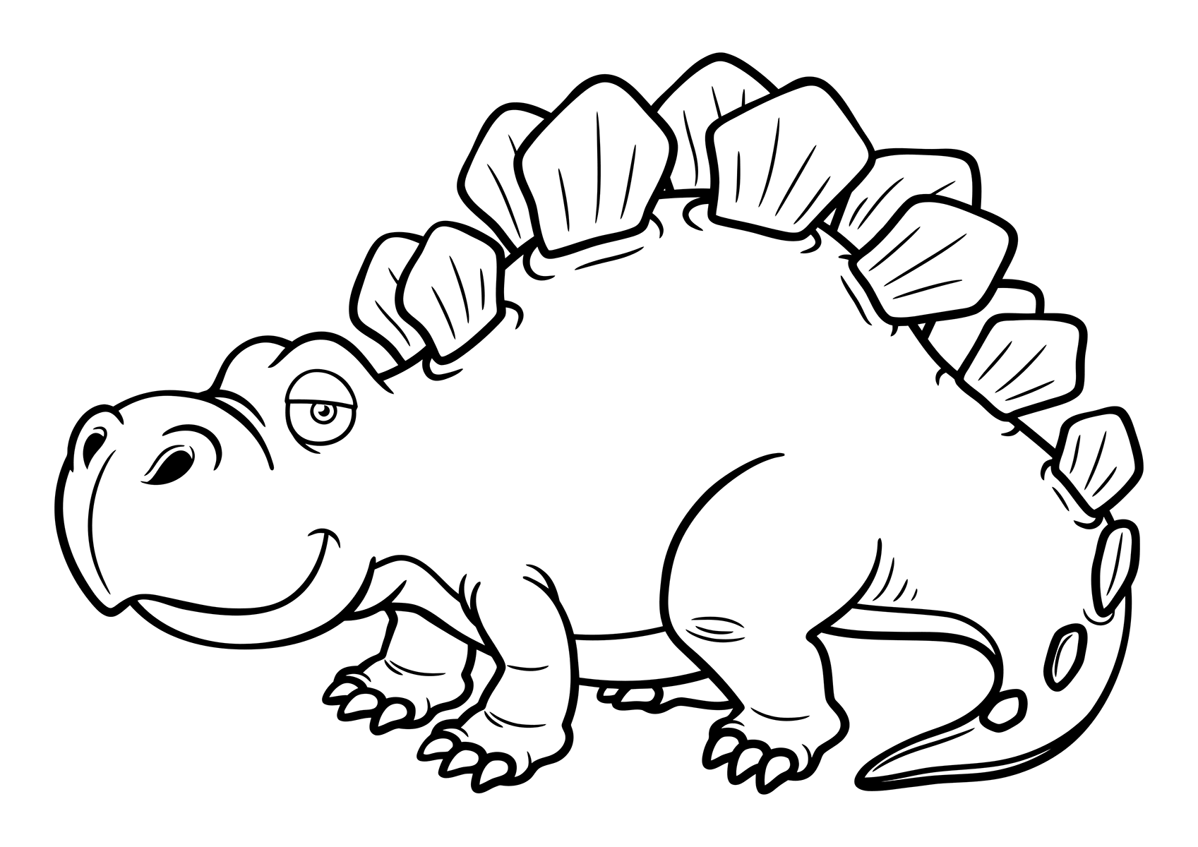 Раскраска Стегозавр