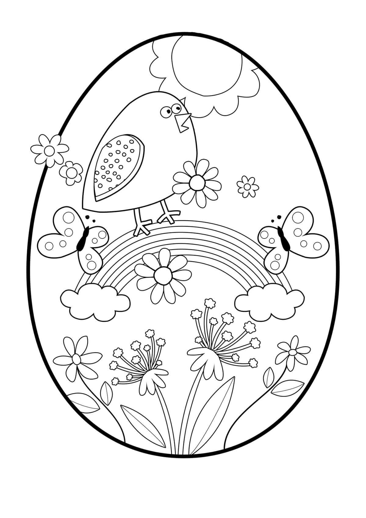 Раскраска Пасхальное яйцо
