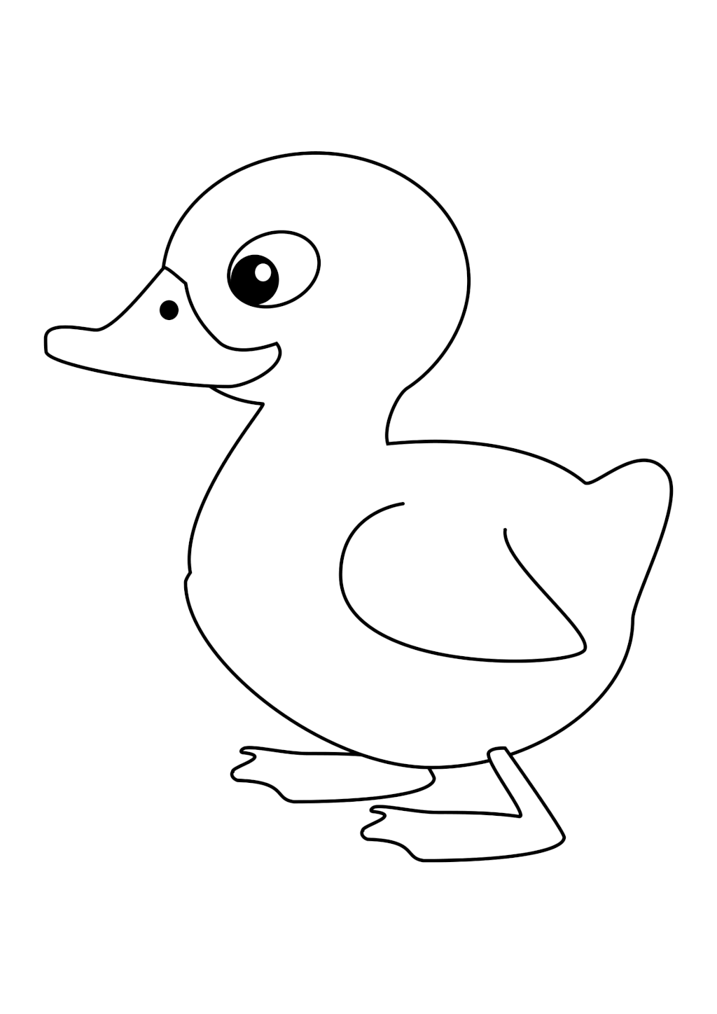 Раскраска «Утёнок»
