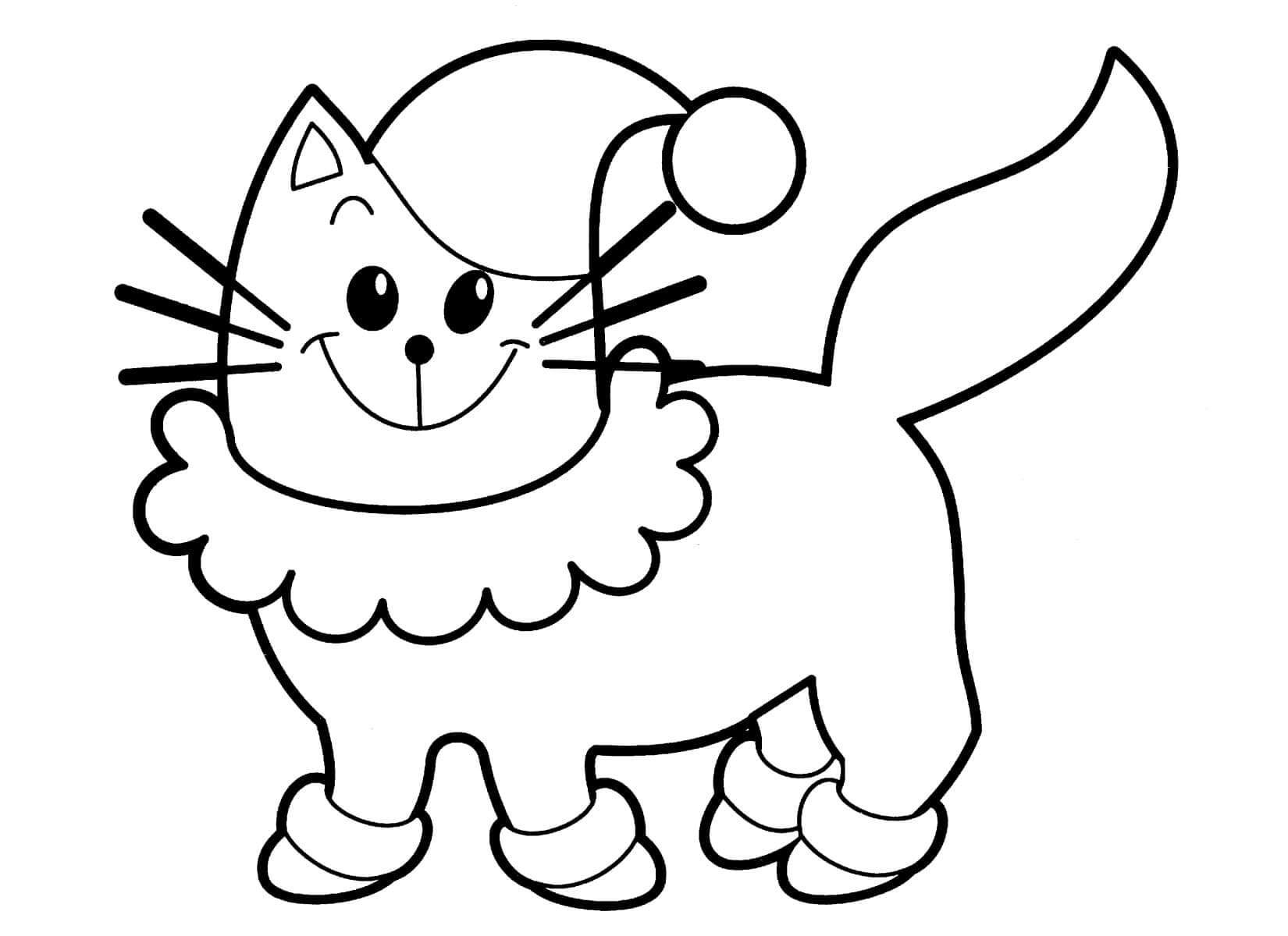 Раскраска Волшебный котик