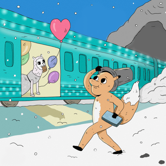 Llama & Fox на Новогоднем Поезде